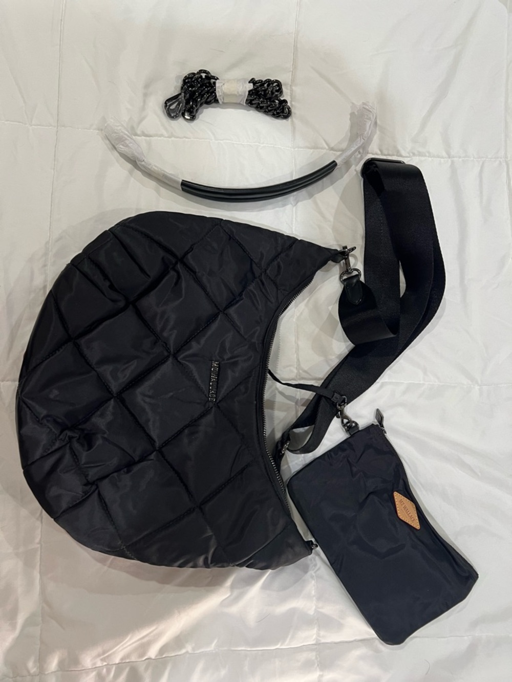 MZ Wallace Madison Shoulder/ Crossbody Bag with Wrist Pouch NWT